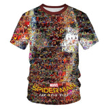 The boy's summer T-shirt, the new spider-man movie, the kids' T-shirt with 3D printed cool kids, are the short-sleeved clothes