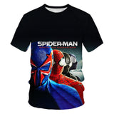 The boy's summer T-shirt, the new spider-man movie, the kids' T-shirt with 3D printed cool kids, are the short-sleeved clothes