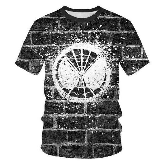 The boy's summer T-shirt, the new spider-man movie, the kids' T-shirt with 3D printed cool kids, are the short-sleeved clothes