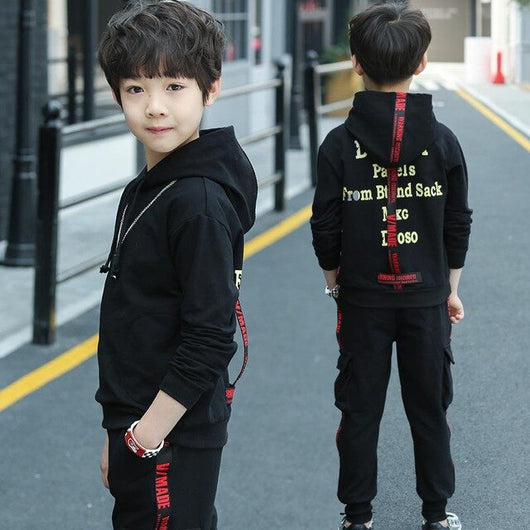 Boys' Suit 2019 Spring Clothes New Kids' Hat Kids' Sports Suits Korean Boys Set