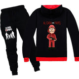 La Casa De Papel Kids's T Shirts shorts 2pcs sets Money Heist Hipster Cotton House Paper Tee T-Shirts Clothes Hoodies sweatshirt