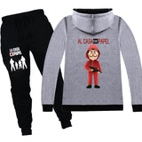 La Casa De Papel Kids's T Shirts shorts 2pcs sets Money Heist Hipster Cotton House Paper Tee T-Shirts Clothes Hoodies sweatshirt