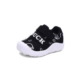 B. Duck Small Yellow Duck Spring And Autumn BOY'S Baby Little Kids' Casual Shoes College Street Graffitis Convenient Velcro
