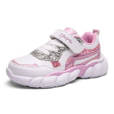 Running Shoes Children Sports Comfortable Girls Flat Walking Sneakers Soft Bottom Kids' Sneakers Pink Green Outdoor Trainer