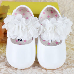 1Pair Lovely New Baby Girls PU+Voile Lace Shoes Cute Kids' Soft And Comfortable Autumn/ Spring/summer Shoes 2 Colors