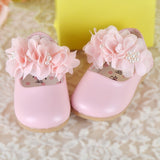 1Pair New Arrivals Cute Kids' Soft And Comfortable Autumn/ Spring/summer Shoes Lovely New Baby Girls PU+Voile Lace Shoes