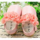 1Pair Lovely New Baby Girls PU+Voile Lace Shoes Cute Kids' Soft And Comfortable Autumn/ Spring/summer Shoes 2 Colors