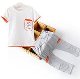 Children baby boys clothes set cotton leisure suit baby & kids' girls clothing set 2-7years kids summer shirt sets top+pant