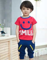 Children baby boys clothes set cotton leisure suit baby & kids' girls clothing set 2-7years kids summer shirt sets top+pant