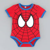2018 Summer Newborn Baby Girl Clothes Cartoon Baby Boy Rompers Spiderman Batman Unisex Baby Rompers Cartoon Animal Clothing Set