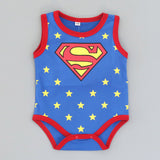 2018 Summer Newborn Baby Girl Clothes Cartoon Baby Boy Rompers Spiderman Batman Unisex Baby Rompers Cartoon Animal Clothing Set