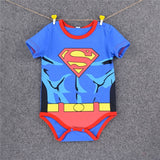 2018 Summer Newborn Baby Girl Clothes Cartoon Baby Boy Rompers Spiderman Batman Unisex Baby Rompers Cartoon Animal Clothing Set