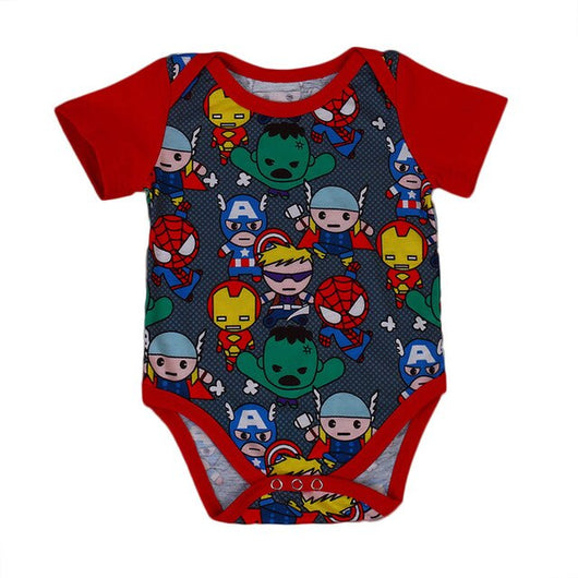 New Fashion Super Heroes Newborn Baby Boy Romper Jumpsuit Summer Cartoon Clothes Outfits 0-18M