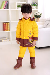 winter baby's clothing baby's down jacket and pants kids' winter set 0-3years old children's clothes baby girls and boys coat