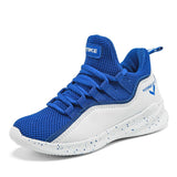 Basketball Shoes Kids 2018 New Arrival Boy Antiskid Youth Sports Shoes Cheap Sneakers Kids' Sneakers Black Blue