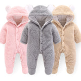 2019 Newborn Baby Winter Hoodie Clothes Polyester Infant Baby Girls Pink Climbing New Spring Outwear Rompers 3m-12m Boy Jumpsuit