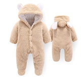 2019 Newborn Baby Winter Hoodie Clothes Polyester Infant Baby Girls Pink Climbing New Spring Outwear Rompers 3m-12m Boy Jumpsuit