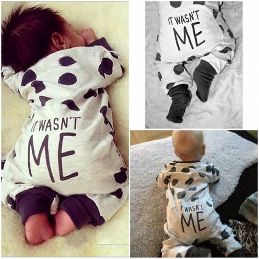 Unisex Baby Boys Girls Clothes Long Sleeve Polka Dot Print Winter Baby Rompers Newborn Baby Clothing Jumpsuits Rompers 0-24M