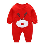 VTOM Baby Infant  Rompers Baby Boys Girls Long-Sleeved Rompers Cartoon Infant Jumpsuit  Baby Toddler Clothes BB8-2