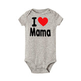 New Infant Baby Boy Clothes Girl Babygrows Playsuit I love mama and I love papa Romper newborn baby clothes baby rompers 0-24M
