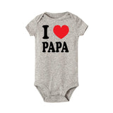 New Infant Baby Boy Clothes Girl Babygrows Playsuit I love mama and I love papa Romper newborn baby clothes baby rompers 0-24M