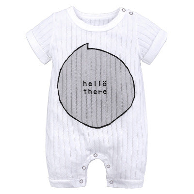 Summer New style baby rompers Short sleeve Newborn Infant Baby Boy Girl clothes Cute Cartoon Printed Jumpsuit Climbing Clothes