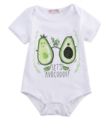 Hot Cute 0-24M Newborn Baby Girls Boys Clothes Body Baby Romper Cotton Cartoon Avocado Jumpsuit Playsuit Summer Casual Outfits