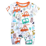Summer New style baby rompers Short sleeve Newborn Infant Baby Boy Girl clothes Cute Cartoon Printed Jumpsuit Climbing Clothes