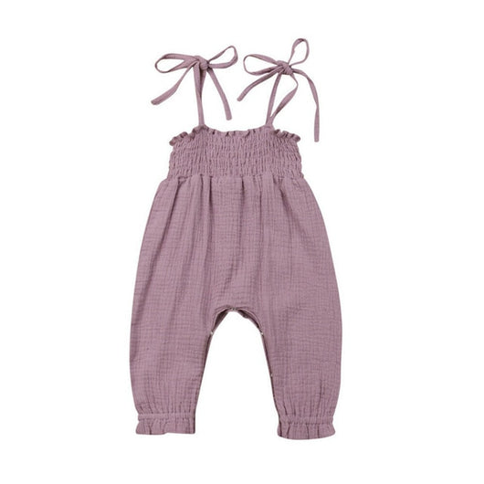2019 Summer Kids Toddler Baby Girls Sleeveless Bandage Rompers Jumpsuit Overalls Infant Girls Cotton Playsuit Clothes Outfits