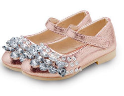 Children's shoes girl fashion rhinestone princess glitter girl dance shoes party pu leather autumn spring kids' shoes for girls