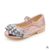 Children's shoes girl fashion rhinestone princess glitter girl dance shoes party pu leather autumn spring kids' shoes for girls