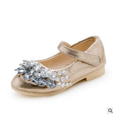 Children's shoes girl fashion rhinestone princess glitter girl dance shoes party pu leather autumn spring kids' shoes for girls