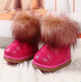 New winter girl's boots slipproof waterproof shoes snow short boots baby girls' winter shoes children's boots kids' shoes 16938